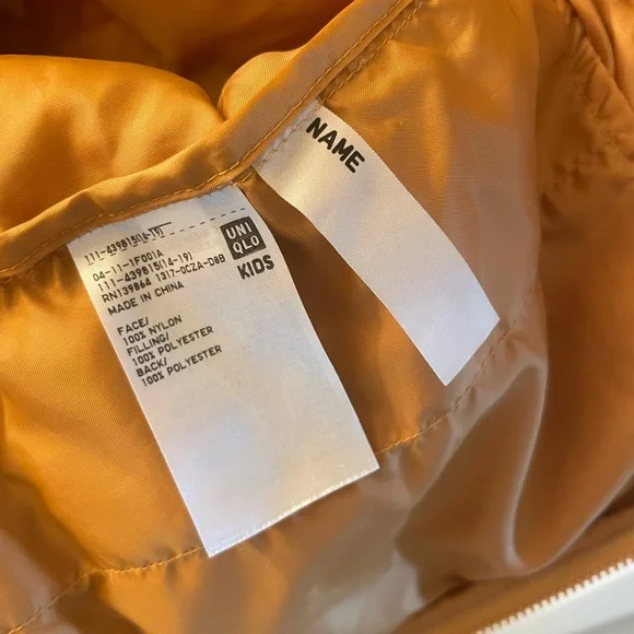 Uniqlo kids Yellow Puffer Jacket - Picture 4 of 6